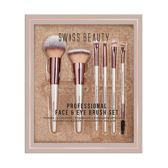 Professional Face & Eye Brush Set